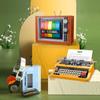 Набор кубиков для пишущей машинки Player Vintage Block Toys Office Decoration Building Set Creative Birthday Gift
