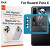Для Huawei Pura X Glass IMAK Black Version High Definition Glass Lens Film Self-positioning Version + Наклейка на заднюю стеклянную панель