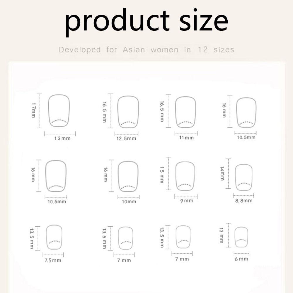 Клей Накладные ногти Градиенты Наконечники для ногтей Водонепроницаемые Французские Накладные ногти для Женщин и Девушек