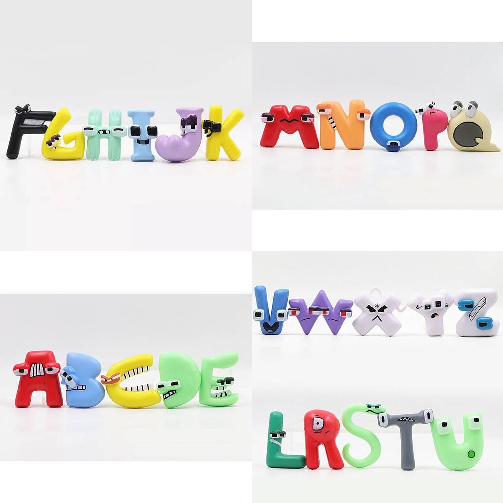 Charming 26 Styles Alphabet Legend Plastic Figurine Toys For Fun Collectible Displays