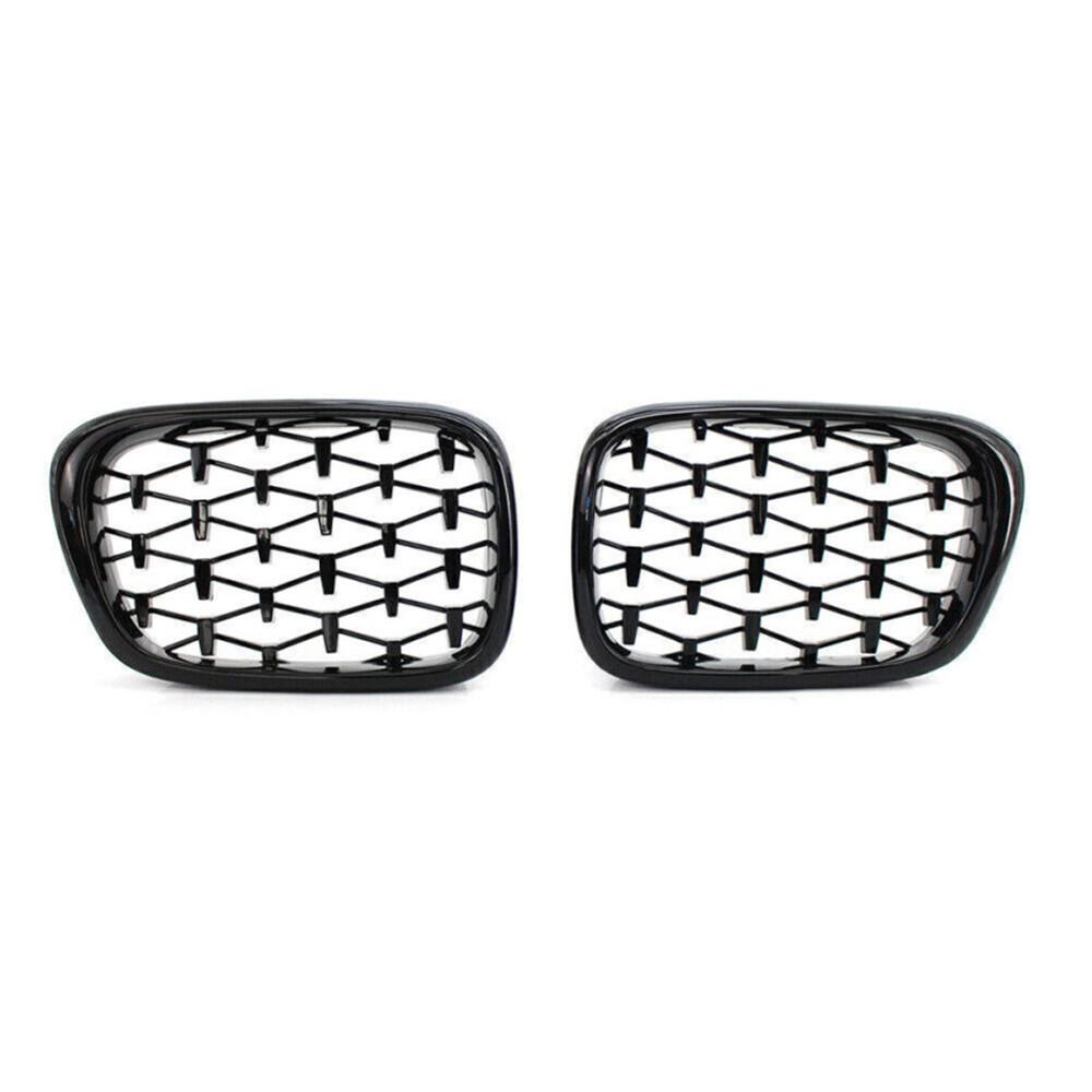For BMW 5 Series E39 1999-2003 Single/Double/Diamond Style Front Bumper Racing Grille Kidney Mesh Grill Car Replacement