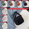 Youth Fashion Small Shoulder Bag With Hidden Zipper And Multicolor Cotton Material