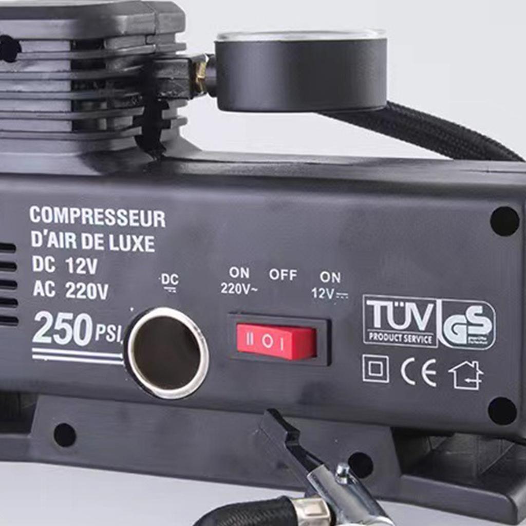 Инфляция 220 В, установленная на автомобиле, портативная шина небольшого автомобиля, мощная электрическая бытовая инфляция 12 В