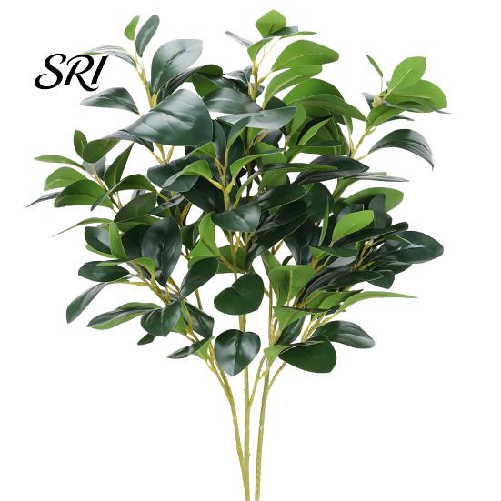 Fade Resistant Plants 3Pcs Artificial Peperomia Greenery with Faux Berries Reusable Holiday Home Decor for Table Centerpieces, Landscaping Decorative