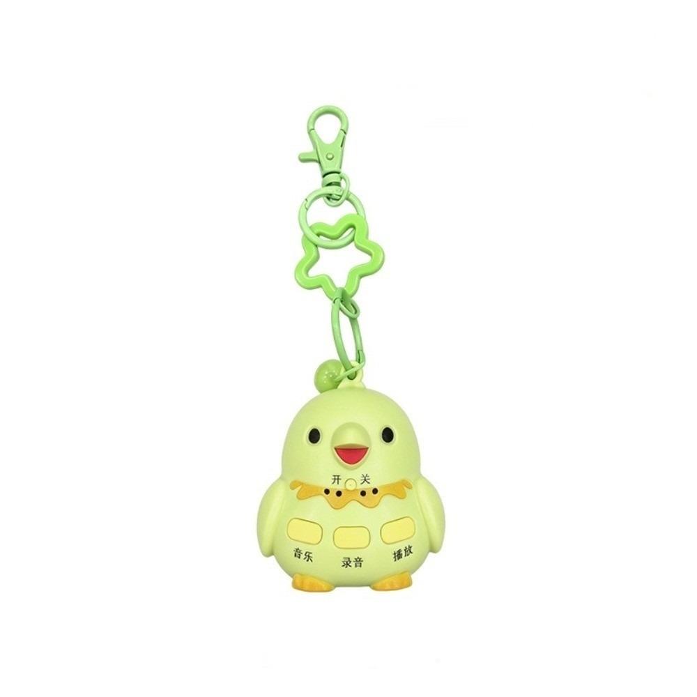 Recording Parrot Teach Talking Bird Shape Voice Recorder Keychain Funny Bird Training Toy Gifts