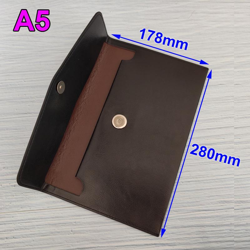 A4 A5 A6 Кожаная папка-файл Пакет данных Сумка для документов Модный портфель Договор данных Папка для счетов Школьные офисные принадлежности