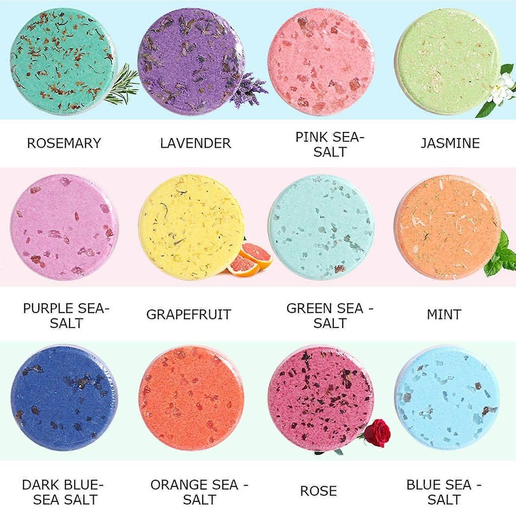 Shower Steamers with Essential Oils, 12 Pack Aromatherapy Tablets for Relaxation and Gift Giving