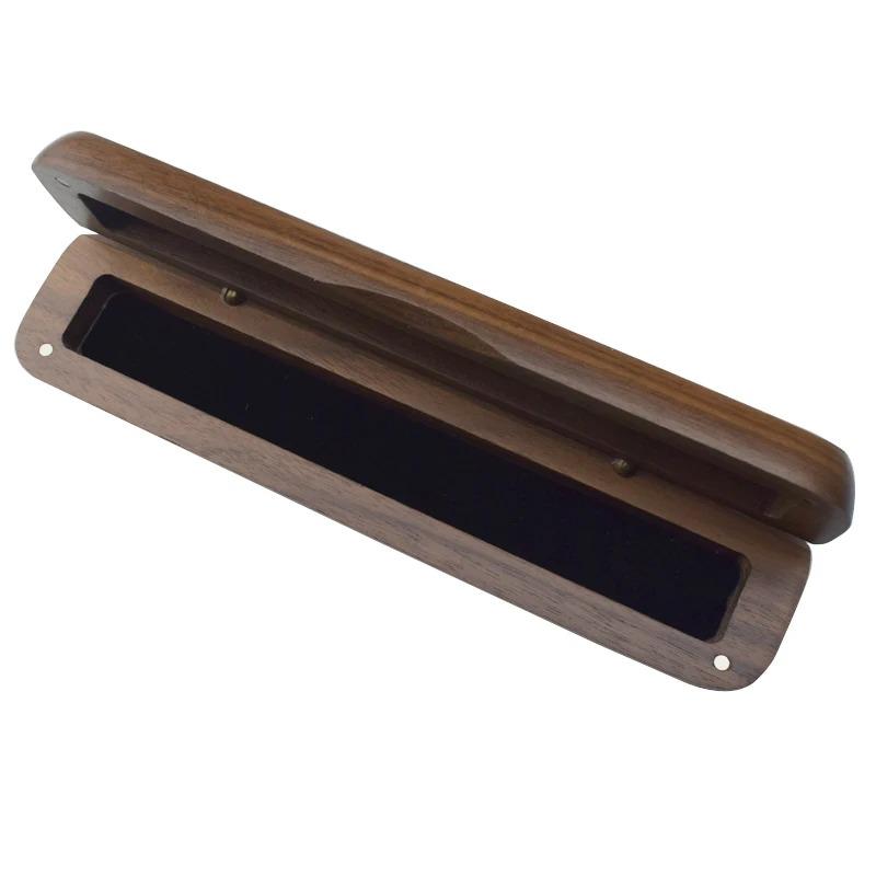 1PCS Wooden Folding Pen Case Gift Box Set - Eco-Friendly Desk Organizer for Business, Office Supplies with Magnetic Closure