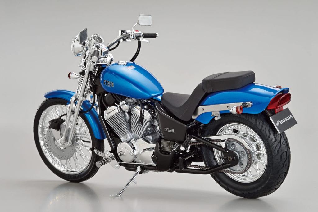 AOSHIMA The Bike Series Honda NC37 Steed VLS 1998 Пластиковая модель Литье Цвет 1/12 № 19