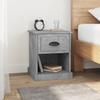 VidaXL Bedside Tables 2 Pcs Concrete Grey 39x39x47.5 Cm Engineered Wood 816137