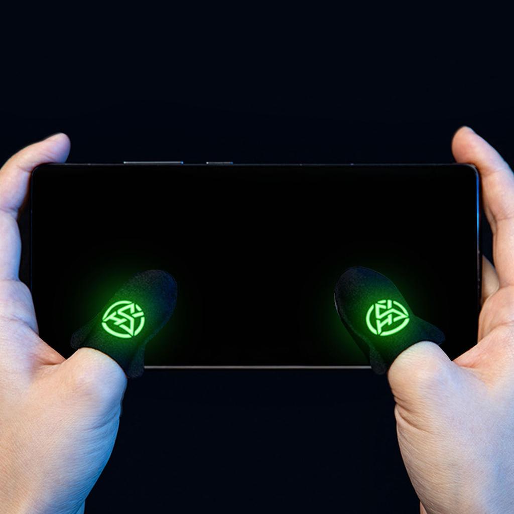1 Pair Gamer Sleeve Sweatproof Dedales Gamer Finger Cover Touch Screen Fingertips Sleeve For Mobile Games Game Accessory
