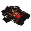 Dog Snow Sweaters Thickening New Year Christmas Dog Holiday Sweaters for Small Medium Dogs XS Black
