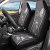 Чехлы на сиденья автомобиля Bulopur Black Boho Цветочные, Только для передних сидений, для женщин и мужчин, с карманом-органайзером, для автомобилей, внедорожников, грузовиков, седанов