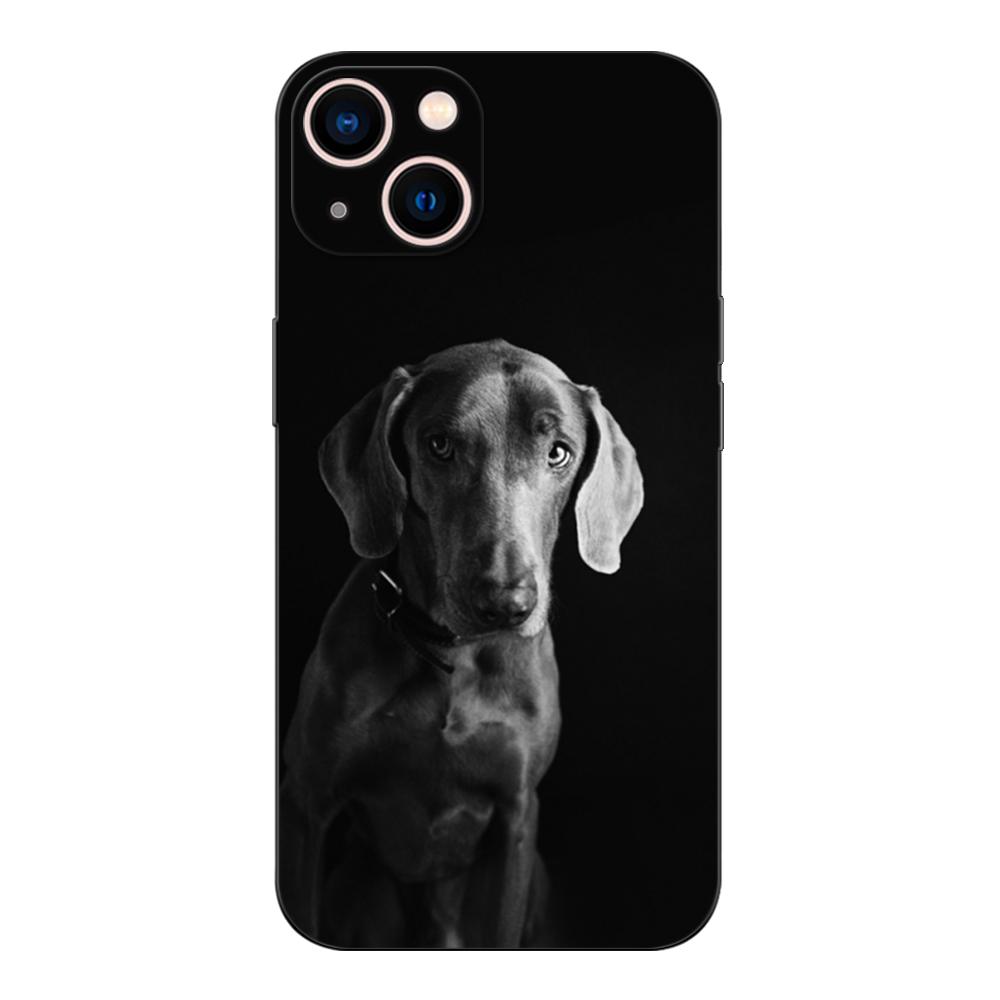 Черный ТПУ чехол для Vivo Y52 Y70 Y70s Y70T Y71 Y71A Y72 Y73S Y75 Y76 Y75 Y81 5G 2020 веймаранер