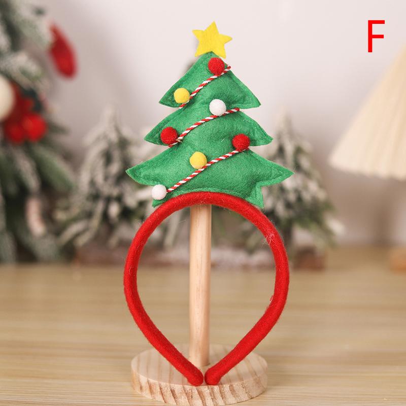 Рождественская повязка на голову для детей и взрослых, оленьи рога, ножка Санта-Клауса, рождественская елка, аксессуары для волос, детский реквизит 2025 года, рождественские украшения