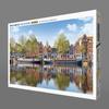 Заморский пейзаж канала и традиционного города Амстердам 1000 элементов x 50 пазл Сделано в Японии APPLE ONE (Нидерланды) (75 см) 1000-877