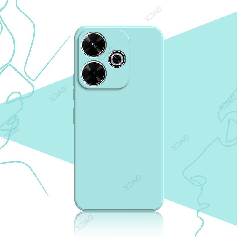 Роскошные чехлы для Xiaomi POCO M6 4G Plus 5G POCOM6Plus водонепроницаемый жидкий мягкий силиконовый защитный корпус для телефона Coque