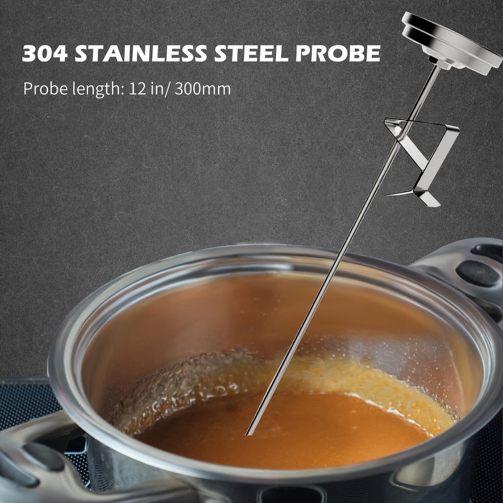 Термометр для гриля KT THERMO, датчик температуры для коптильни на углях, сменный термометр для жарки мяса на гриле