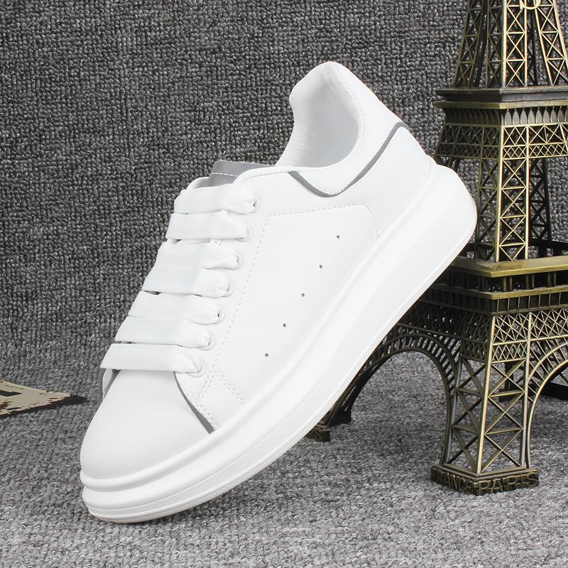 White Shoes for Men Thick Soles for Men Skateboard Shoes for Lovers Casual Sports Shoes for Men Light Travel Shoes