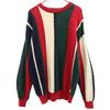 90s Old Striped Pattern Long Sleeve Knit L Men's Used