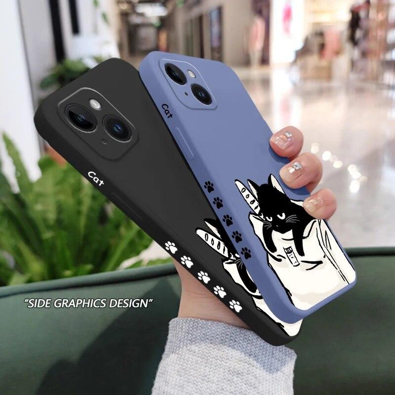 Модный анимационный телефон для Iphone Plus X 11 6 13 Mini 14 7 6s XR XS 12 Pro 8 Max силиконовый чехол из ТПУ