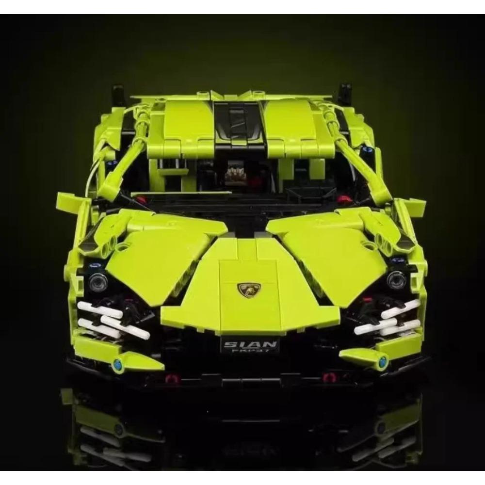 Технические Конструкторы Bugatti Lamborghinis Гиперкар Гоночный Автомобиль Модель Собери Транспортное Средство Кирпичики Игрушки Для Мальчиков Детей Подарки