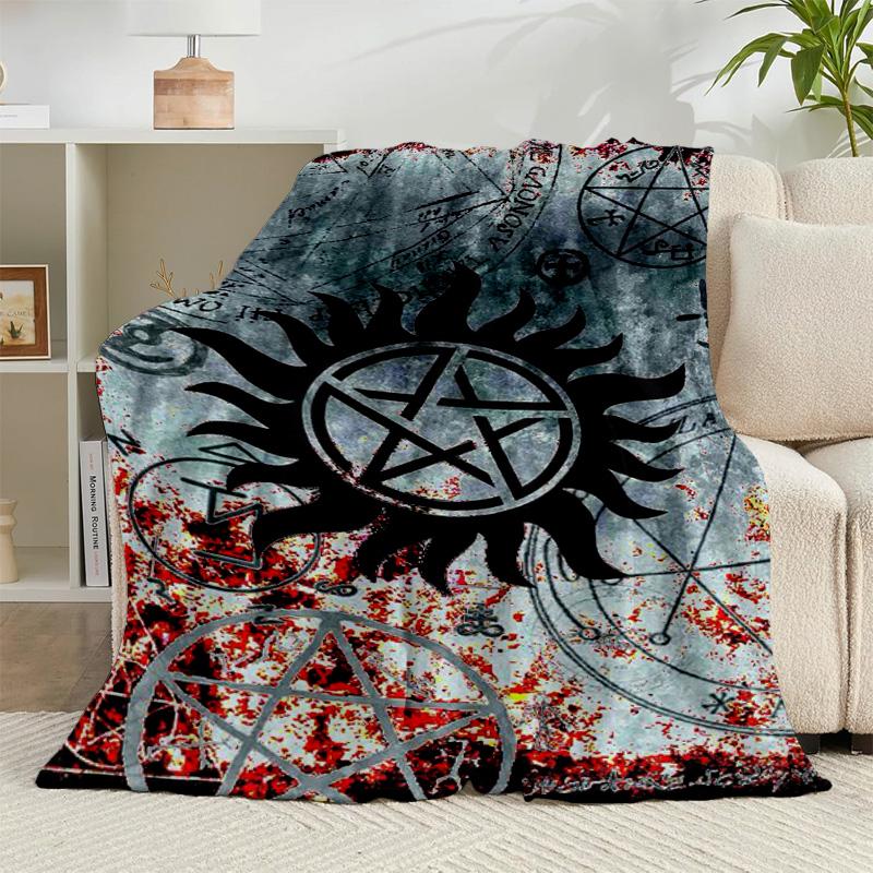1PC Natural Symbolism Flannel Blanket Gift, Suitable for Both Men And Women, Soft Ideal for Beds And Sofa, Birthday Or Christmas Gift