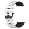 Для Garmin Fenix 7 Pro Силиконовые ремешки для часов Двухцветные горизонтальные полосы Наручный ремешок