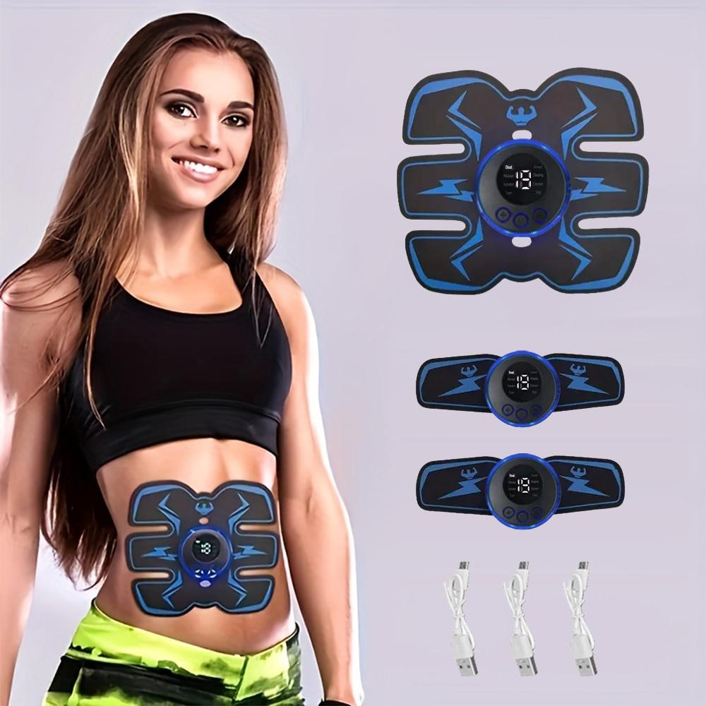 USB-перезаряжаемый EMS-стимулятор мышц, беспроводной тренажер для стимуляции мышц, умный фитнес-тренажер для похудения