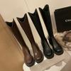 High Heeled Long Tube Boots for Women's Autumn and Winter New Style, Thick Soled and Thick Heeled Knight Boots