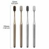 Gold Silver Dental Brushes Luxury Adult Tooth Brush Oral Care Manual Toothbrush  Family Oral Care