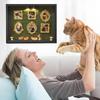 DIY Cat Mini Museum Silhouette Box, Familyand Cat Memory Photo Display Case Frame Silhouette Box With Light
