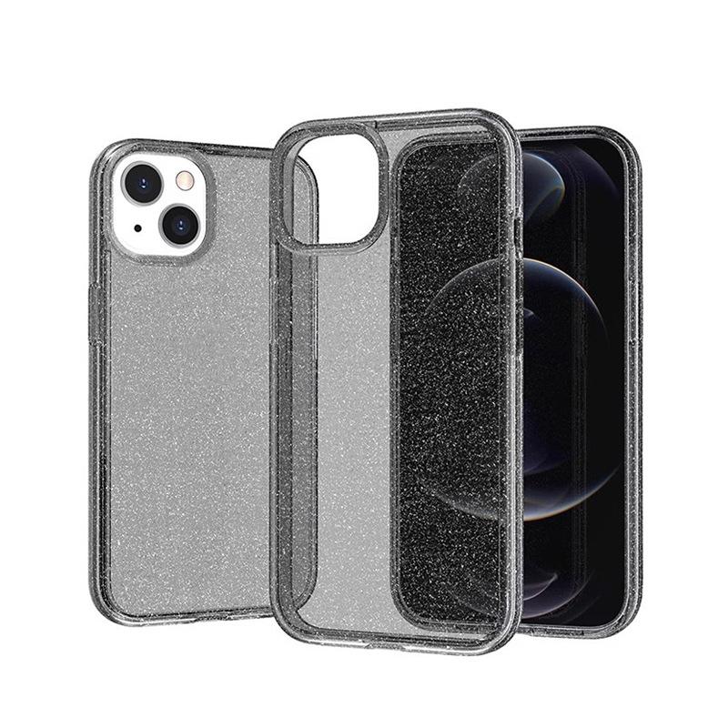 Блестящий прозрачный чехол для Iphone 17 Air 17E 16 16E 15 14 Plus 13 Pro Max 12 11 X Xs Max Xr 8 Se 2022 2020 Милый прозрачный чехол с блестками для телефона Аксессуары