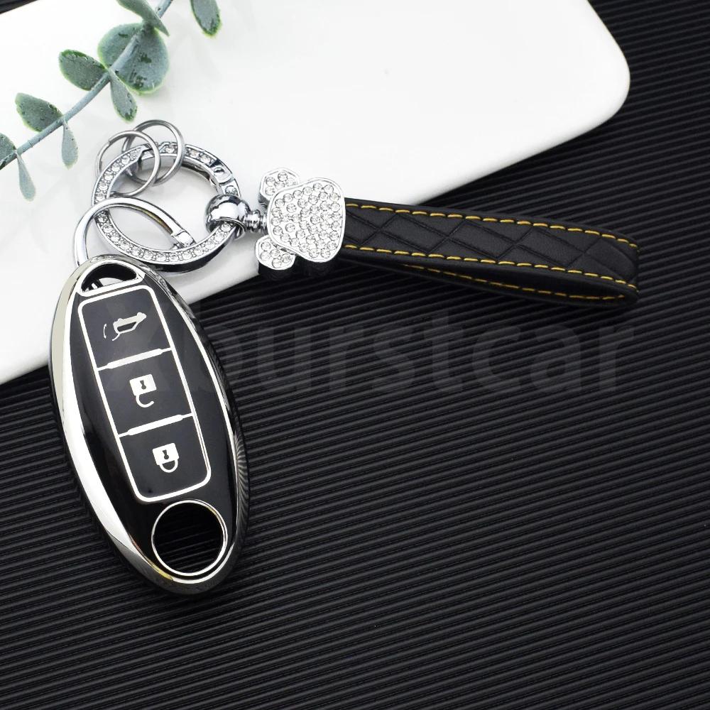3 Buttons Tpu Fit For Nissan Kicks Altima X-Trail Fuga Navara Leaf Note Sentra Murano Tiida Qashqai J11 J10 Micra Auto Key Fob Cover Case
