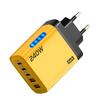 Быстрая зарядка 240 Вт PD USB Зарядное устройство Адаптер для быстрой зарядки телефона 5 портов Сетевой адаптер Вилка ЕС