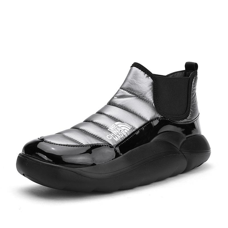 Модные водонепроницаемые зимние ботинки Hombre с толстой подошвой, теплые плюшевые меховые ботильоны, мужские ботинки Botines, зимняя хлопковая обувь 2024 года