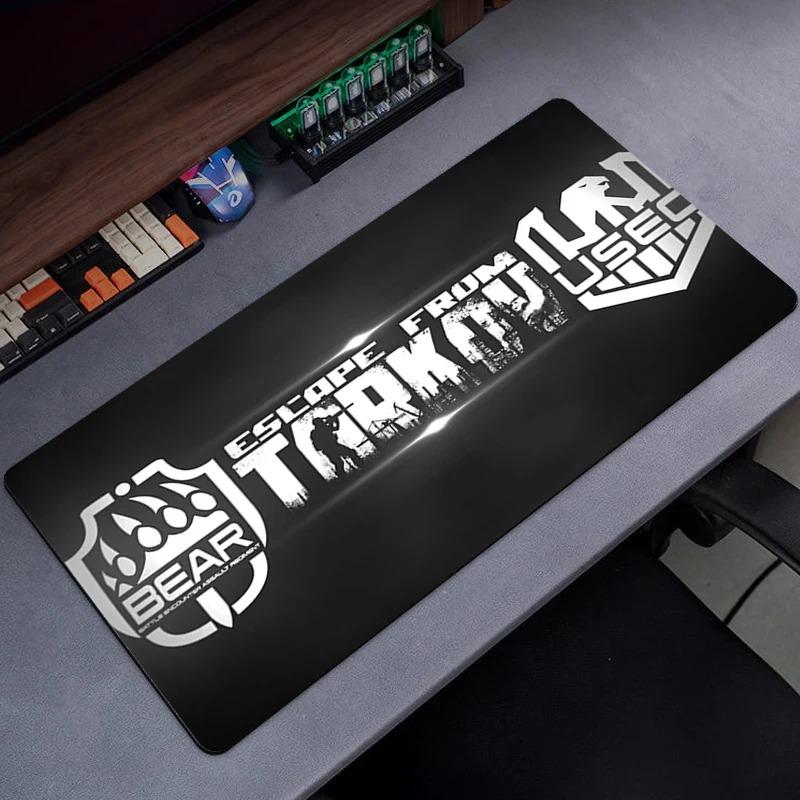 Игровой коврик для мыши Escape From Tarkov со сшитыми краями, для офисного компьютерного стола, клавиатуры, ноутбука и домашнего стола, нескользящая резиновая основа