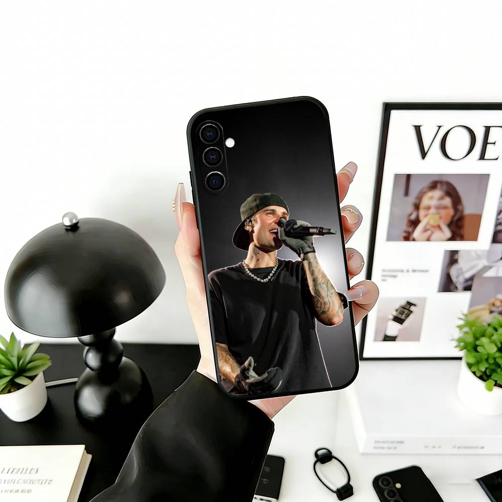 Чехол для телефона S-Singer Beliebers Черный Силиконовый Мягкий Для Samsung Galaxy A73,A72,A71,A70,A53,A52,A51