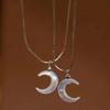Ins Style Moon Подвеска Ожерелье Простое Легкое Роскошное Ожерелье Темперамент Универсальная Ключичная Цепочка Для Женщин Ювелирные Изделия