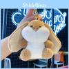 Cute Rabbit Plush Toy With Silver Keyring For Bag Accessory And Collection