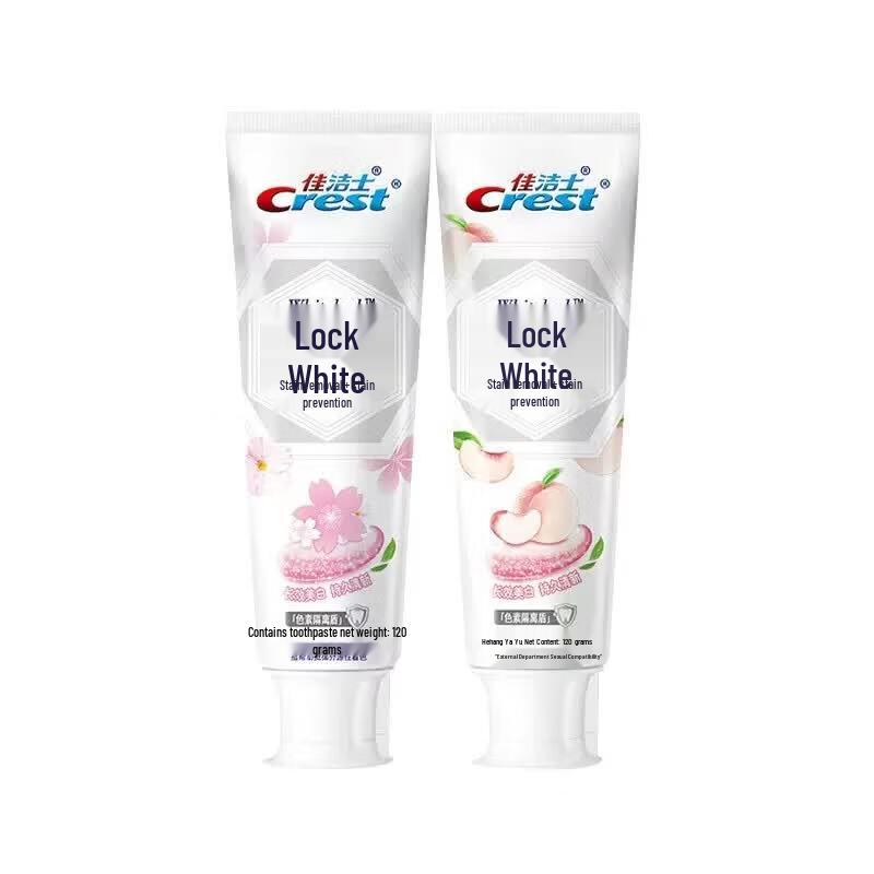 Crest Peach Oolong Dual-Color Whitening Toothpaste