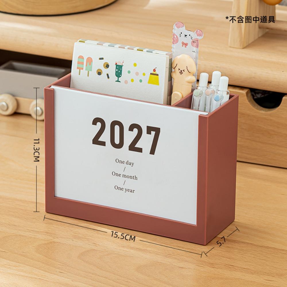 Self-discipline Plan 2027 Desk Calendar Multicolor Desktop Organization Box School
