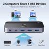 Ugreen USB 3.0 CM662 2in4 out USB Switch Black (6941876217052)