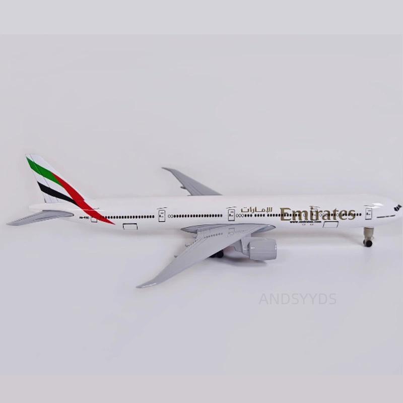 Литой Авиация Авиакомпания Emirates Самолет B777 Металл 20см Сплав Самолет 1:Модель самолета в масштабе 400 с шасси