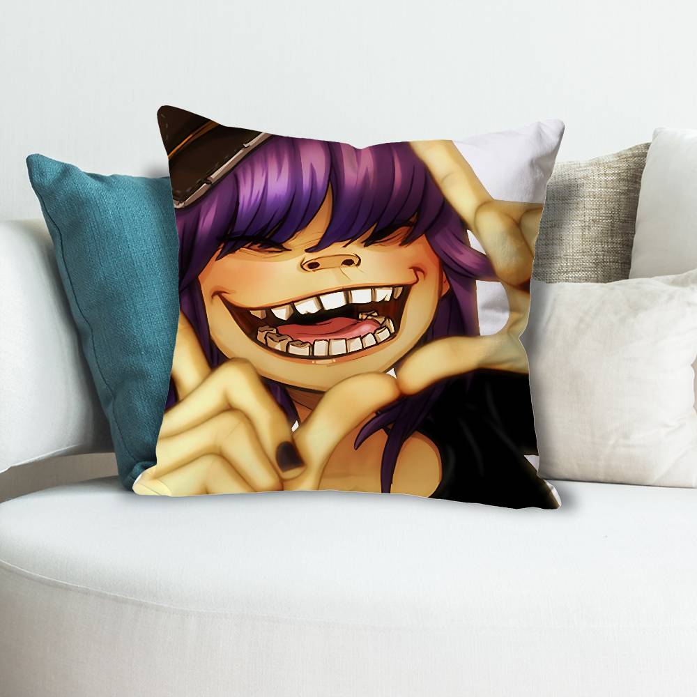 GGorillaz The Mountain Anime Celebrity Merchandise AllMatch Printed Pillow Case Sofa Car Office Room Decoration Protector