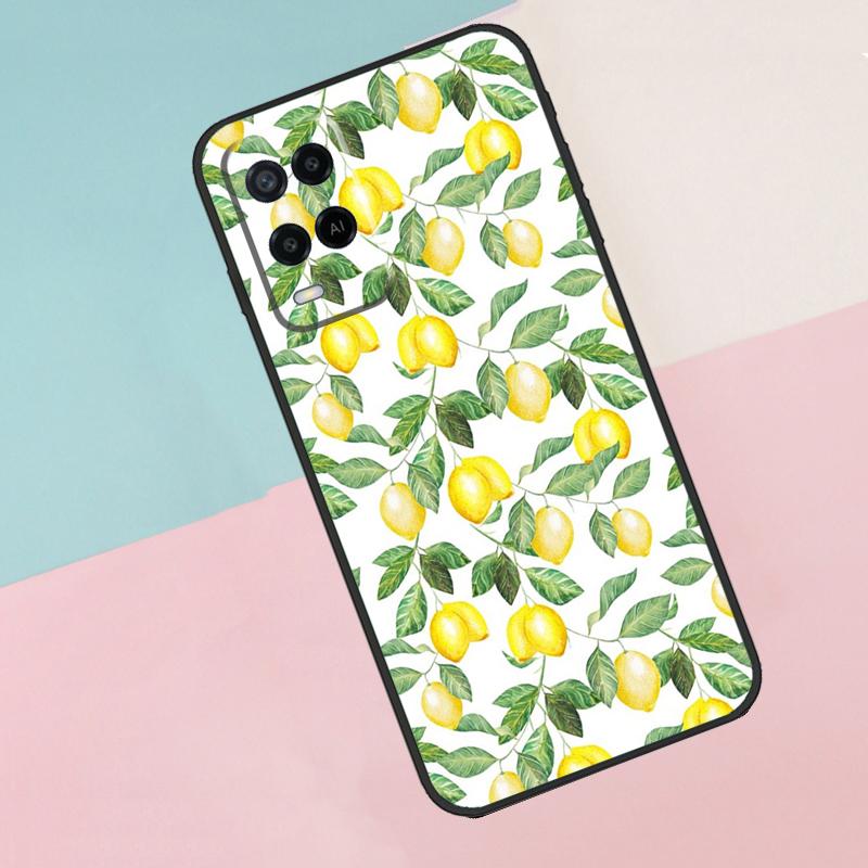 Летний Фруктовый Лимон Для Oppo A74 A94 A54 A80 A78 A98 A40 A60 A18 A38 A58 A15 A17 A77 A57S A16 A76 A96 Чехол для Телефона