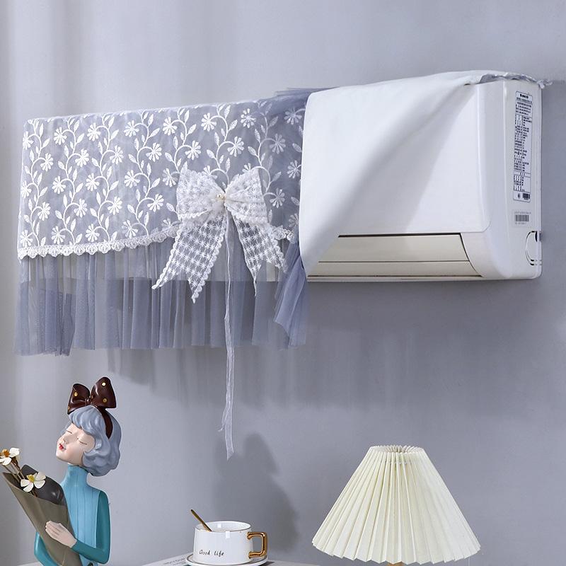 1 шт. Чехол для кондиционера Предотвращает прямое дутье Занавеска-ветрозащита с бантом Подвесной Воздухонепроницаемый
