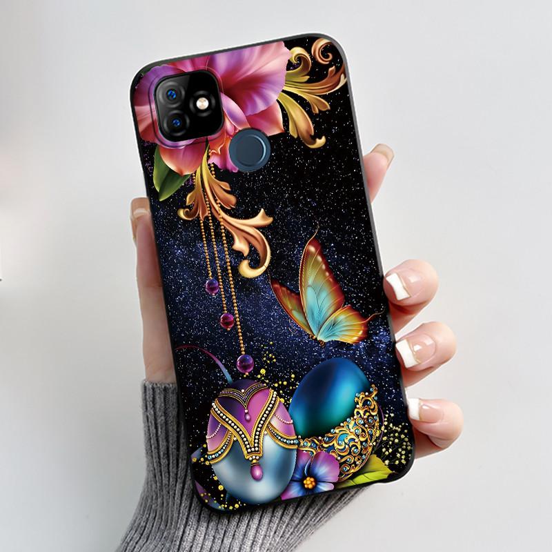 Casing For ITEL P36 Play L6005 Case ITEL Vision 1 Back Cover Aesthetic Cute Cat Fashion Cartoon Soft Black Silicone Phone Case