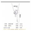 Sterling Star Moon Necklace Women Luxury Four-pointed Tassel Clavicle Chain Minimalist Design