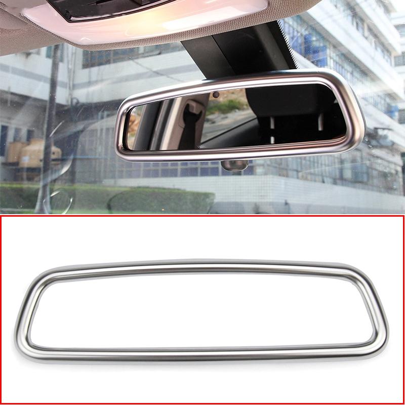 BBT1 For Jaguar XE XF XJL F-Pace F pace X761 E-PACE Car ABS Carbon Fiber Interior Rearview Mirror Frame Cover Trim Accessories